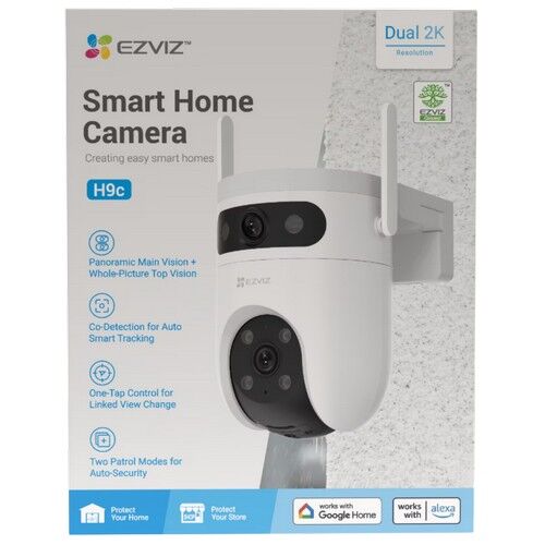 Wi-Fi уличная поворотная IP камера EZVIZ H9c Dual 2K 3 Мп (2,8 и 6 мм), фото , изображение 9