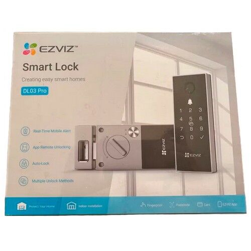 Биометрический электронный накладной Wi-Fi дверной замок EZVIZ DL03 Pro, фото , изображение 14