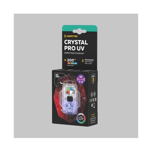 Мультифонарь Armytek Crystal Pro UV Red, фото , изображение 4