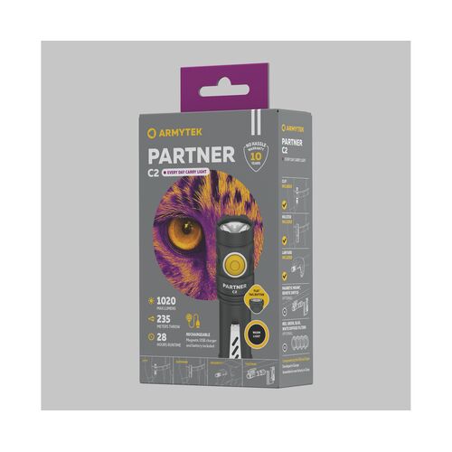 Фонарь Armytek Partner C2 Magnet USB Warm, фото , изображение 4
