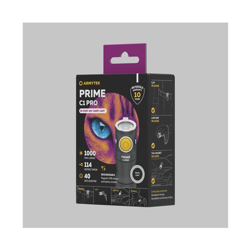 Фонарь Armytek Prime C1 Pro Magnet USB White, фото , изображение 3