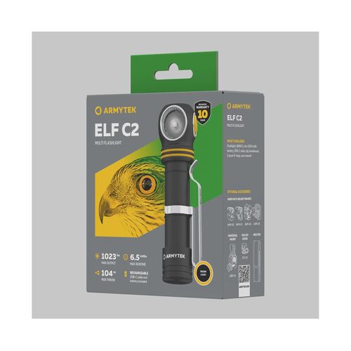 Налобный фонарь Armytek Elf C2 USB-C (Теплый свет), фото , изображение 6