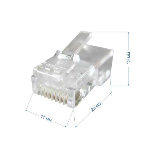 Разъем St-RJ4502 PRO прозрачный, фото , изображение 3