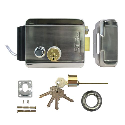 Замок электромеханический ST-EL-02 (N/2C/B/PS) (Хром), фото , изображение 4