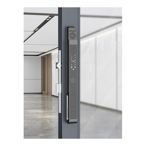 Врезной биометрический WiFi замок с камерой и видеоглазком Selock Hotel Slim Cam с возможностью установки на узкопрофильные пластиковые и стеклянные двери с управлением через мобильное приложение Ttlock, фото , изображение 8