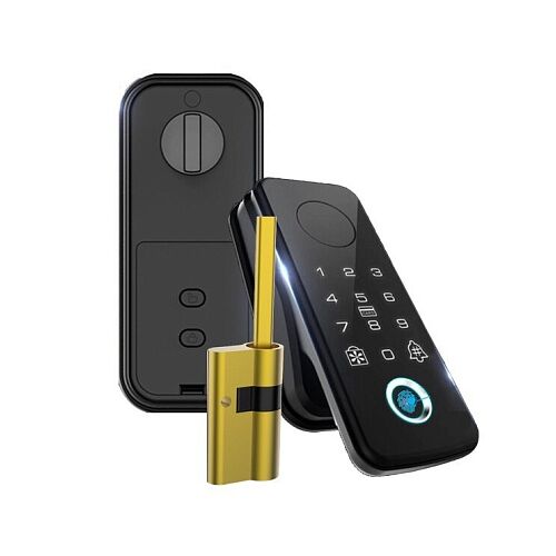 Биометрический умный моторный замок накладка на дверной цилиндр Selock Hotel Auto с управлением через мобильное приложение Ttlock, фото , изображение 5