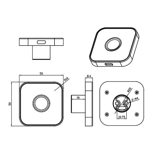 Комплект с накладным биометрическим электромеханическим замком - Selock Bio Electro, фото , изображение 6