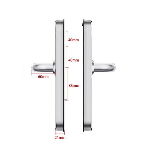 Врезной биометрический замок Selock Hotel Street с возможностью установки на улице с управлением через мобильное приложение Ttlock, фото , изображение 5