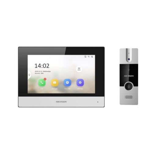 Комплект гибридной видеодомофонии DS-KIS302-P, фото 