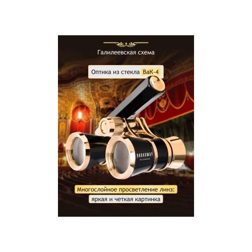 Театральный бинокль-лорнет Levenhuk Broadway 325E, черный, Цвет: Черный, фото , изображение 13