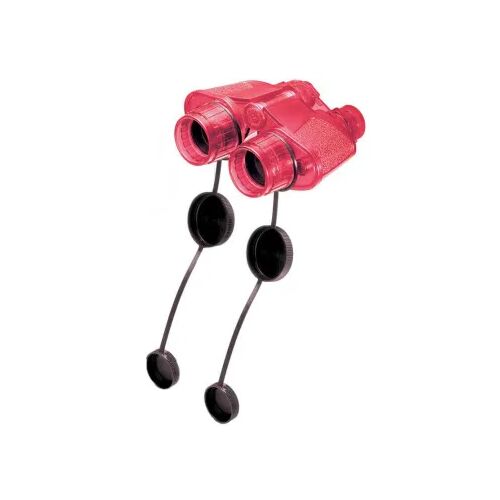 Бинокль детский Navir «Натуралист» 3,5x, прозрачный корпус, красный, с футляром, фото , изображение 3