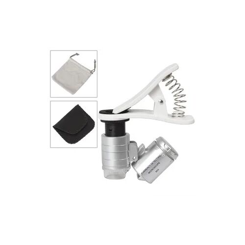 Микроскоп Kromatech 60x мини, с креплением для смартфона, подсветкой (2 LED) и ультрафиолетом (9882-W), фото , изображение 3