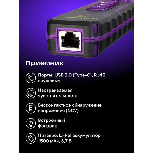 Многофункциональный кабельный тестер Ermenrich NetGeeks NP60, фото , изображение 17