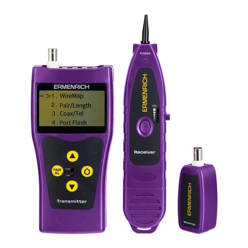 Кабельный тестер Ermenrich NetGeeks NP30 (фиолетовый), Цвет: Фиолетовый, фото , изображение 3