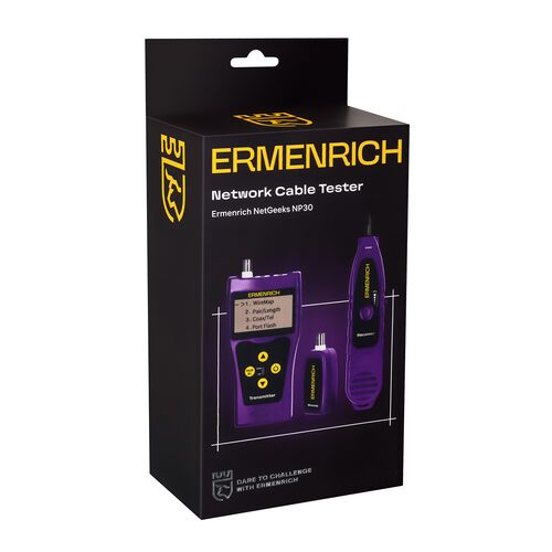 Кабельный тестер Ermenrich NetGeeks NP30 (фиолетовый), Цвет: Фиолетовый, фото , изображение 12