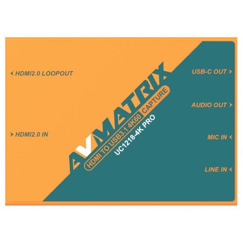 Устройство видеозахвата AVMATRIX UC1218-4K PRO HDMI2.0 USB3.1 4K60, фото 