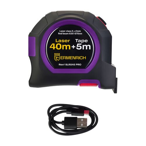 Рулетка с лазерным дальномером Ermenrich Reel SLR545 PRO, фото , изображение 10