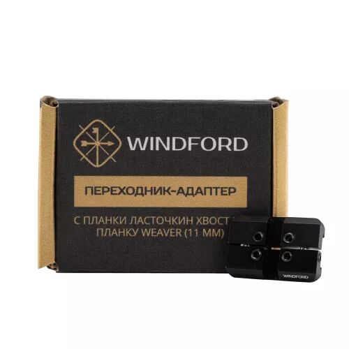 Переходник-адаптер Windford с ласточкиного хвоста на Weaver 11мм, фото , изображение 4