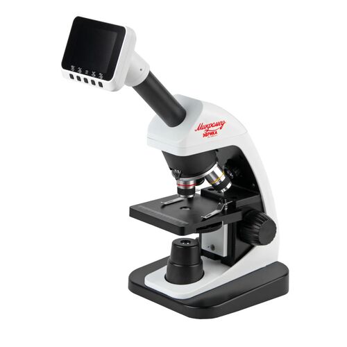 Микроскоп школьный Эврика 40х-1600х (вар. 3) цифровой, фото 