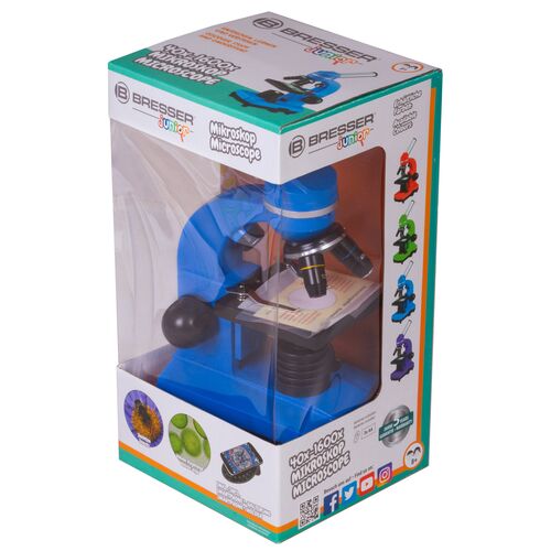 Микроскоп Bresser Junior Biolux SEL 40–1600x, синий, фото , изображение 15