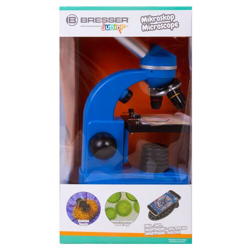 Микроскоп Bresser Junior Biolux SEL 40–1600x, синий, фото , изображение 14