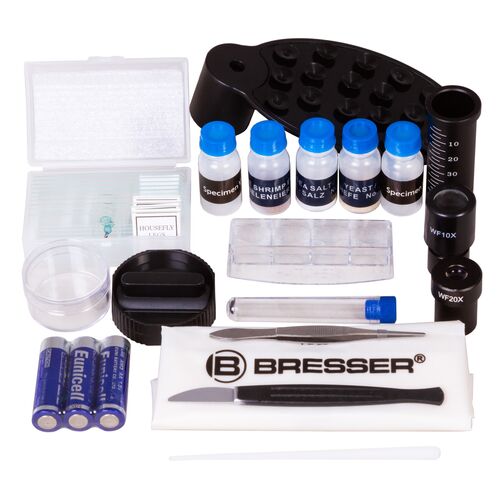 Микроскоп Bresser Junior Biolux SEL 40–1600x, синий, фото , изображение 13