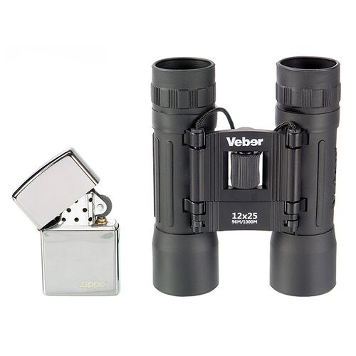 Бинокль Veber Sport БН 12x25 черный, фото , изображение 3