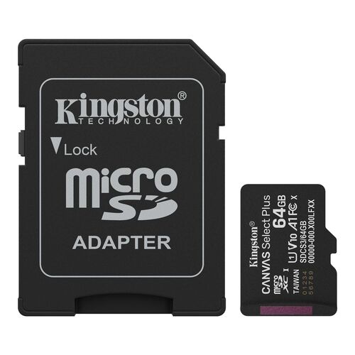 Карта памяти Canvas Select Plus microSD 64Gb, фото 