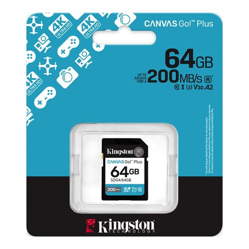 Карта памяти Canvas Go! Plus SD 64Gb, фото , изображение 3