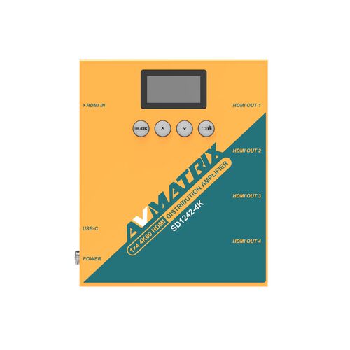 Усилитель-распределитель AVMATRIX SD1242-4K 1×4 4K60 HDMI, фото , изображение 2