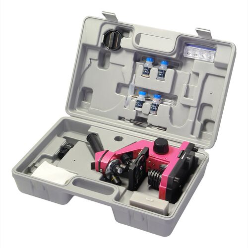 Микроскоп школьный Эврика 40х-400х в кейсе (фуксия), Цвет: Фуксия, фото 