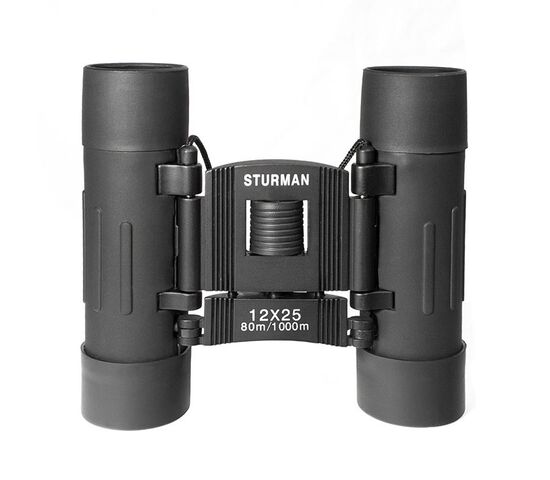 Бинокль STURMAN 12x25, черный, фото , изображение 4