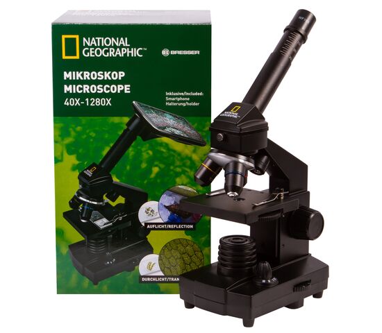 Микроскоп Bresser National Geographic 40–1280x с адаптером для смартфона, фото , изображение 17