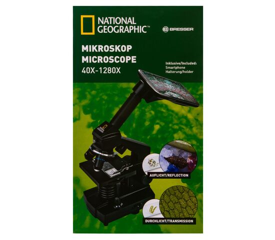 Микроскоп Bresser National Geographic 40–1280x с адаптером для смартфона, фото , изображение 19
