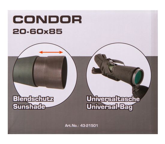 Зрительная труба Bresser Condor 20–60x85, фото , изображение 21