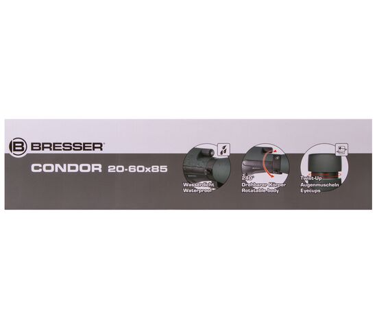 Зрительная труба Bresser Condor 20–60x85, прямая, фото , изображение 16