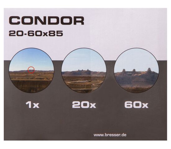 Зрительная труба Bresser Condor 20–60x85, прямая, фото , изображение 19
