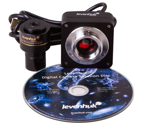 Микроскоп цифровой Levenhuk D400T, 3,1 Мпикс, тринокулярный, фото , изображение 11