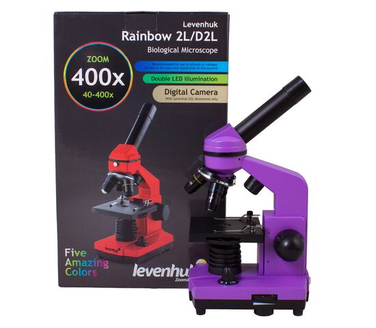 Микроскоп Levenhuk Rainbow 2L Amethyst\Аметист, Цвет: Аметист, фото , изображение 15