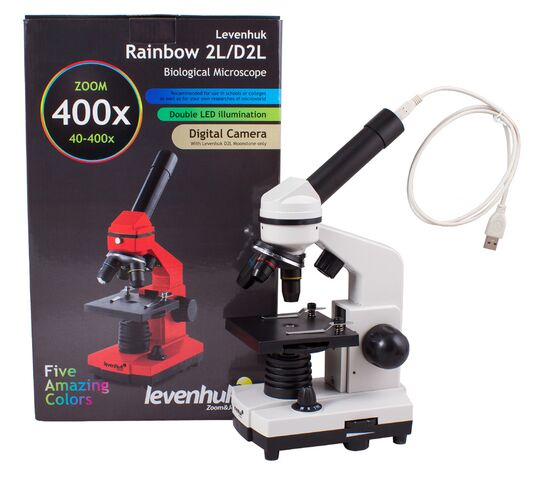 Микроскоп Levenhuk Rainbow D2L, 0,3 Мпикс, Moonstone\Лунный камень, фото , изображение 15