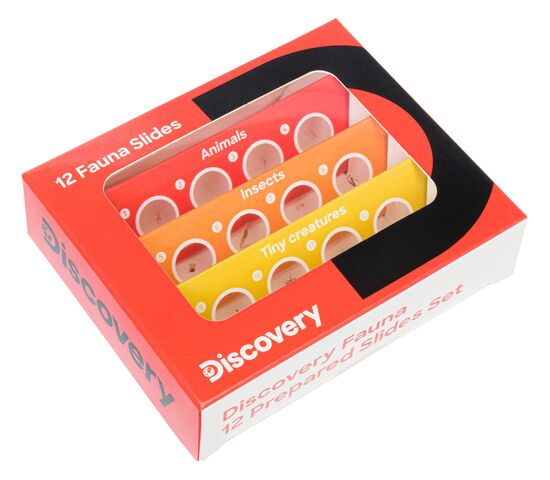 Набор микропрепаратов Discovery «Фауна», 12 шт., фото 
