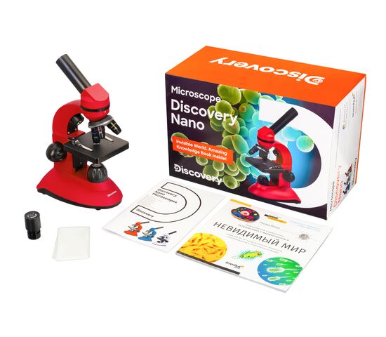 Микроскоп Discovery Nano Terra с книгой, Цвет: Terra, фото , изображение 2