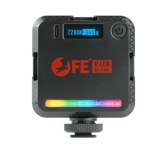 Осветитель Falcon Eyes V-LED 64 RGB накамерный светодиодный, фото 