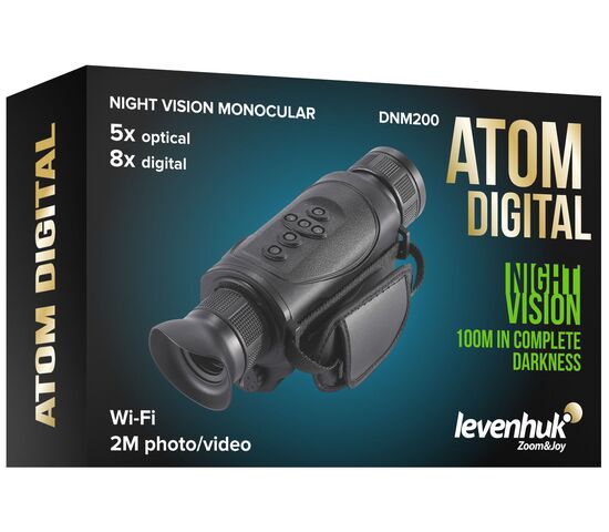 Монокуляр ночного видения Levenhuk Atom Digital DNM200, фото , изображение 6