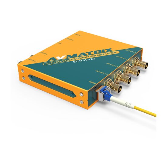 Усилитель-распределитель AVMATRIX SD1151 12G-SDI 1×5 с восстановлением тактовой частоты, фото , изображение 2