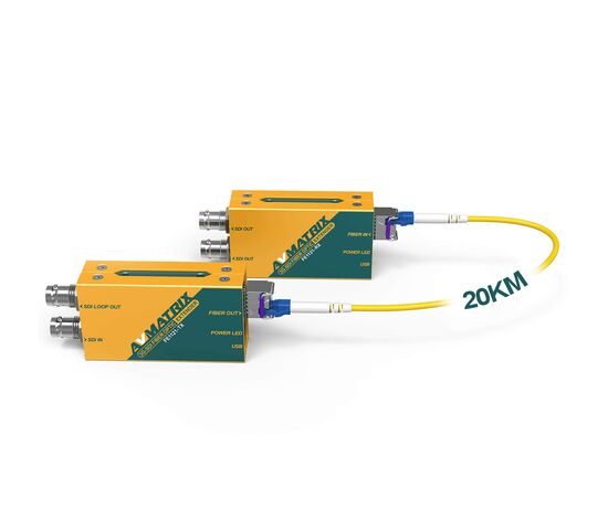 Волоконно-оптический удлинитель AVMATRIX FE1121 3G-SDI 20км, фото 