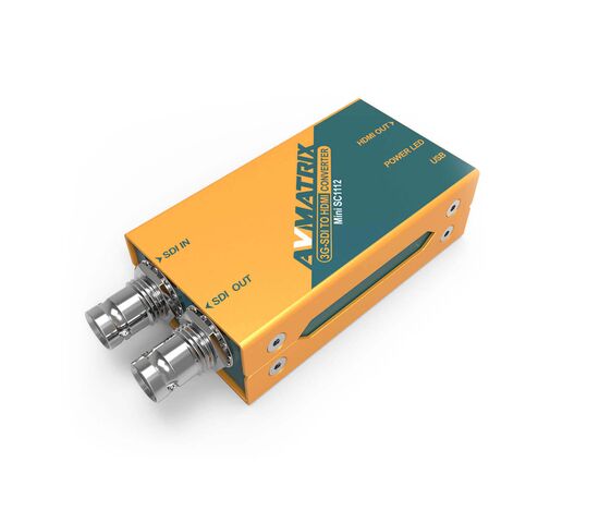 Конвертер AVMATRIX Mini SC1112 преобразования 3G-SDI в HDMI, фото 