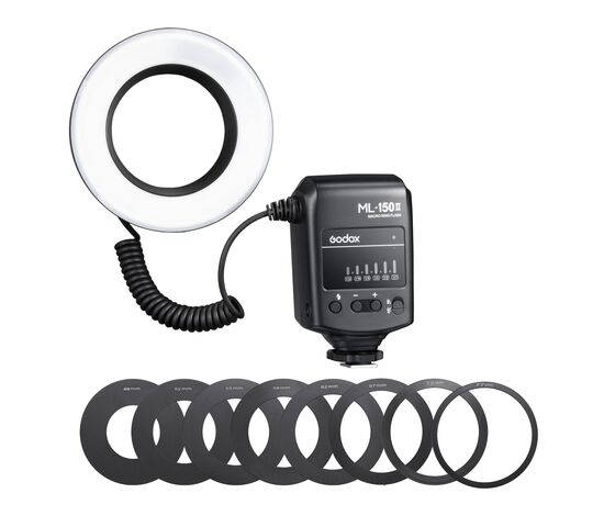 Вспышка для макросъемки Godox ML-150II кольцевая, фото 