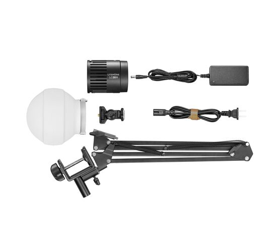 Комплект светодиодных осветителей Godox Litemons LC30D-K1 настольный, фото , изображение 9
