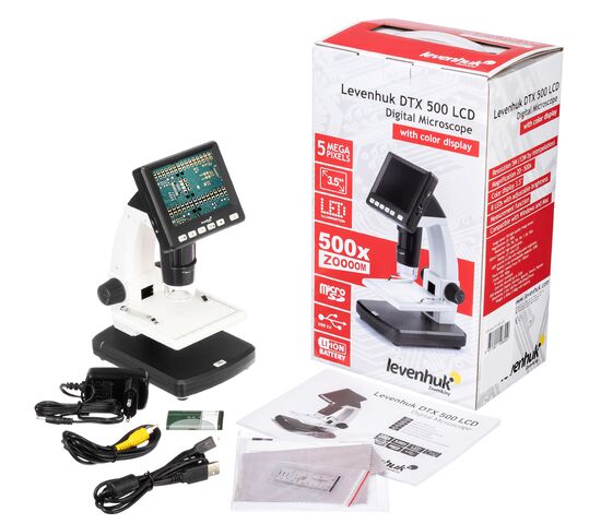 Микроскоп цифровой Levenhuk DTX 500 LCD, фото , изображение 3